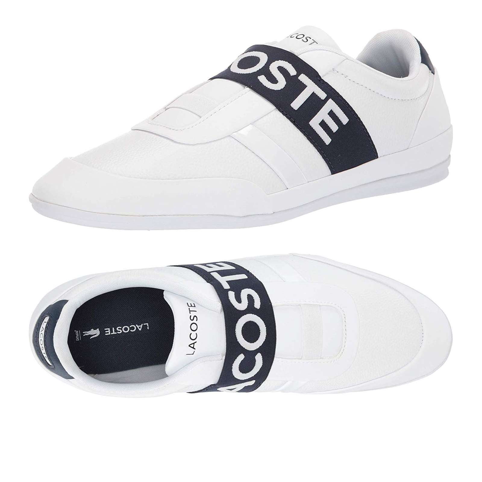 Lacoste Men's Misano 119 1 U CMA Leather Casual Sneakers White 