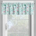 thumbnail image 4 of Ambesonne Animal Valance & Curtain, Tropical Art, 55"x45", Sea Green Pale Blue, 4 of 6