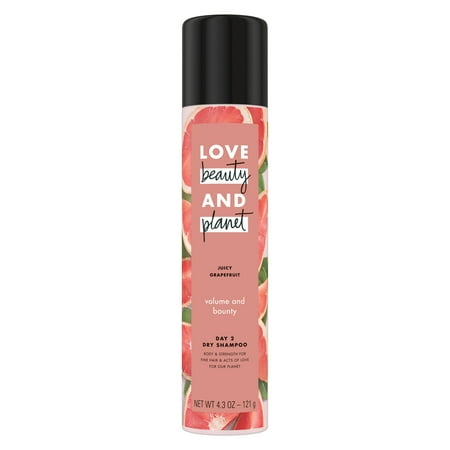 Love Beauty And Planet Volumizing Spray Dry Shampoo Juicy Grapefruit 4.3 (Best Volumizing Dry Shampoo For Dark Hair)