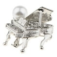 thumbnail image 1 of Broche de moda unisex con forma , broche de diamantes de imitación, bisutería Plata Yuyangstore Broche de piano, 1 of 8