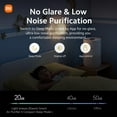thumbnail image 2 of Xiaomi Smart Air Purifier 4 Compact, Small HEPA Air Cleaner for Large Room Home Bedroom Dorm, Ultra-Quiet, Air Quality Display, 99.97% Filter for Wildfire/Pet Hair/Smokers/Pollen, Google Alexa Control, 2 of 5