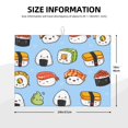 thumbnail image 2 of Fotbe Kawaii Sushi Alfombrilla de Secado para Cocina con Estampado, 18x24 Pulgadas, 2 of 7