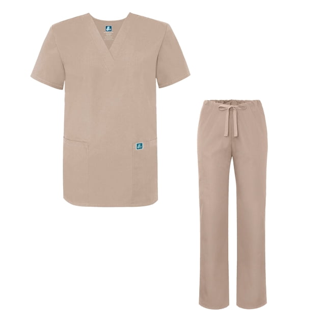 Adar Universal Medical Scrubs Set Medical Uniforms - Unisex Fit 45 colors