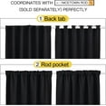 thumbnail image 3 of LKYUHGS-Window Treatment Blackout Curtains - (Natural Color) 52 inches W by 108 inches L Each Panel, Set of 2 Panels, Blackout Drape Panels for Nursery, 3 of 4
