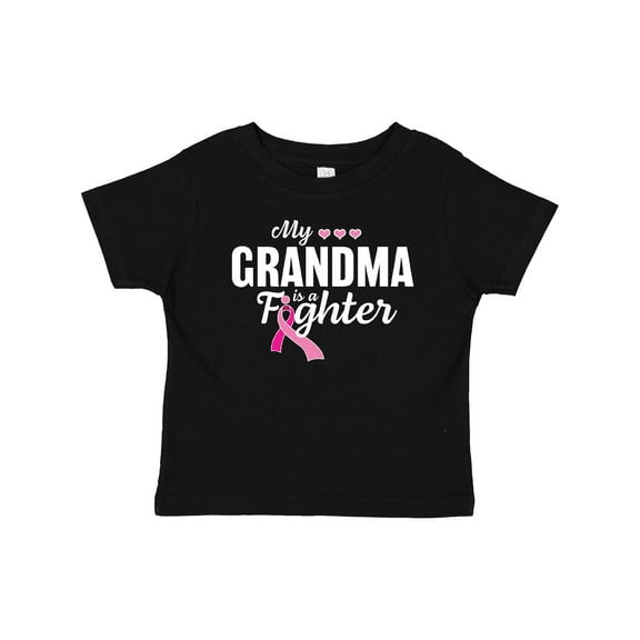 Inktastic Breast Cancer Awareness My Grandma is a Fighter Boys or Girls Baby T-Shirt