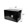thumbnail image 3 of 36"x24"x24" Aluminum Truck Bed Tool Box Underbody Storage w/ Barn Door+Key, 3 of 6