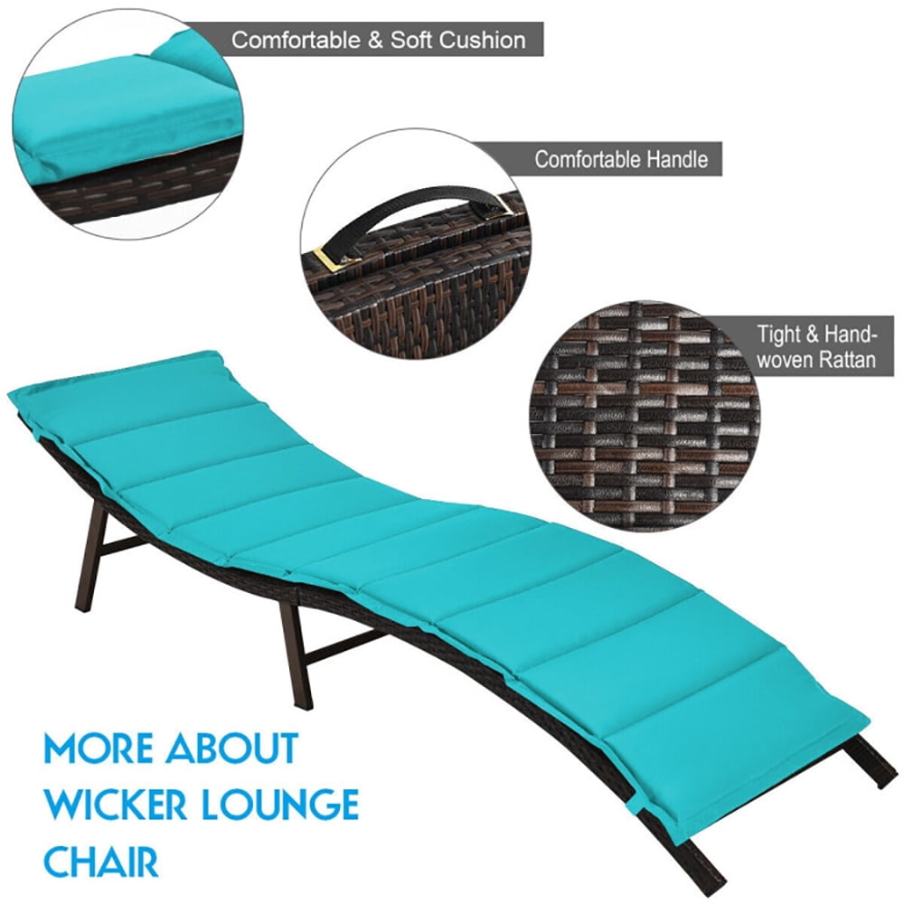 Aimee Lii 2Pcs Folding Patio Lounger Chair, Beach Lounge Chair for Outdoor, Patio Loungers, Turquoise Aimee Lii 2Pcs Folding Patio Lounger Chair, Beach Lounge Chair for Outdoor, Patio Loungers, Turquoise
