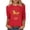Red-Shirts, variant on Jsaierl Womens 3/4 Sleeve Tops Summer Round Neck Shirts Cute Print Petite Blouses Soft Loose Fit T-shirts Top S-5XL
