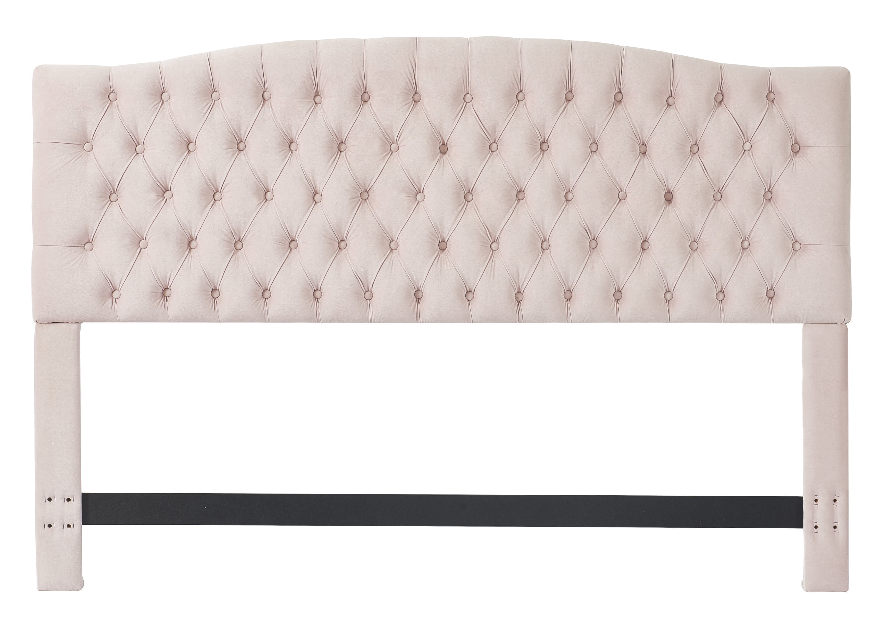 Elle Decor Celeste Queen Size Headboard Blush Pink Velvet