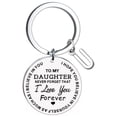 thumbnail image 1 of Creative DIY To My Daughter Stainless Steel Last Name 26 Letter Keychain 2.5cm, 1 of 8