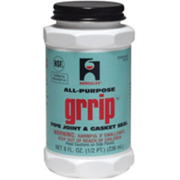 Hercules Grrip All-Purpose Pipe Joint & Gasket Sealant, 1/2 Pt, Black