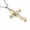 Silver, variant on Mens Women Chain Necklace Black Cross Stainless Steel Pendant Crucifix Jesus UK-Gold