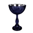 thumbnail image 2 of Koyal Wholesale 7" x 10.5" Navy Blue Compote Bowl Centerpiece Glass Antique Pedestal Vase, Floral Centerpiece Stand, 2 of 5