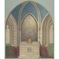 thumbnail image 3 of Jules-Edmond-Charles Lachaise 12x14 Black Modern Framed Museum Art Print Titled - Design for Altar, Saint Clotilde (19th Century), 3 of 5