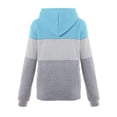 thumbnail image 2 of Sudadera con capucha para mujer, Top informal, sudadera con cordón de varios colores, fibra de poliéster para otoño, 2 of 5