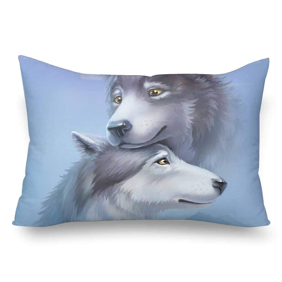 Gckg Wolf Mountain Pillow Cases Pillowcase 20x30 Inches