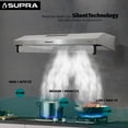 thumbnail image 3 of Campana extractora de 80 cm Supra en acero inoxidable, 3 of 6