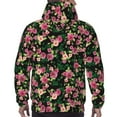 thumbnail image 7 of Fotbe Men's Hoodie with Rose Flowers Pattern - Kangaroo Pocket Pullover Hooded Sweatshirt, Perfect for Daily Wear, Travel, and Home-X-Large, 7 of 7