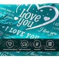thumbnail image 6 of Valentine's Day Blanket Valentines Gifts for Women I Love You Soft Throw Blanket Anniversary Present for Boyfriend Husband from Girlfriend Wife Valentines Day Blanket for Him, 6 of 6