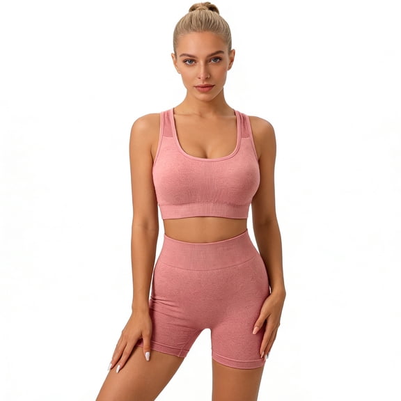 Zzjniupiyyds 2 Piece Women's Workout Set, Halter Top & High Waist Leggings, Yoga Outfits, Activewear