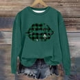 thumbnail image 4 of Lorytime St. Patricks Day Sweatshirts for Girls with Bows Long Sleeve Crewneck Tops Patterned Pullover Outerwear 2-3 Y, 4 of 5