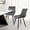 Gray, variant on MOONMISS Dining Chair Set of 2,Rubberwood Frame Covered in Polyurethane Synthetic Leather,Black