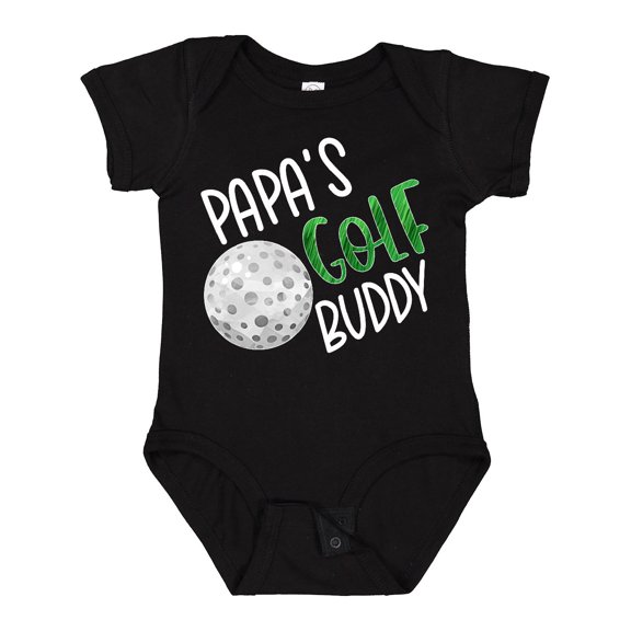 Inktastic Papa's Golf Buddy with Golf Ball Boys or Girls Baby Bodysuit