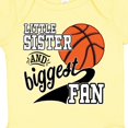 thumbnail image 4 of Inktastic Little Sister and Biggest Fan Basketball Player Girls Baby Bodysuit, 4 of 5