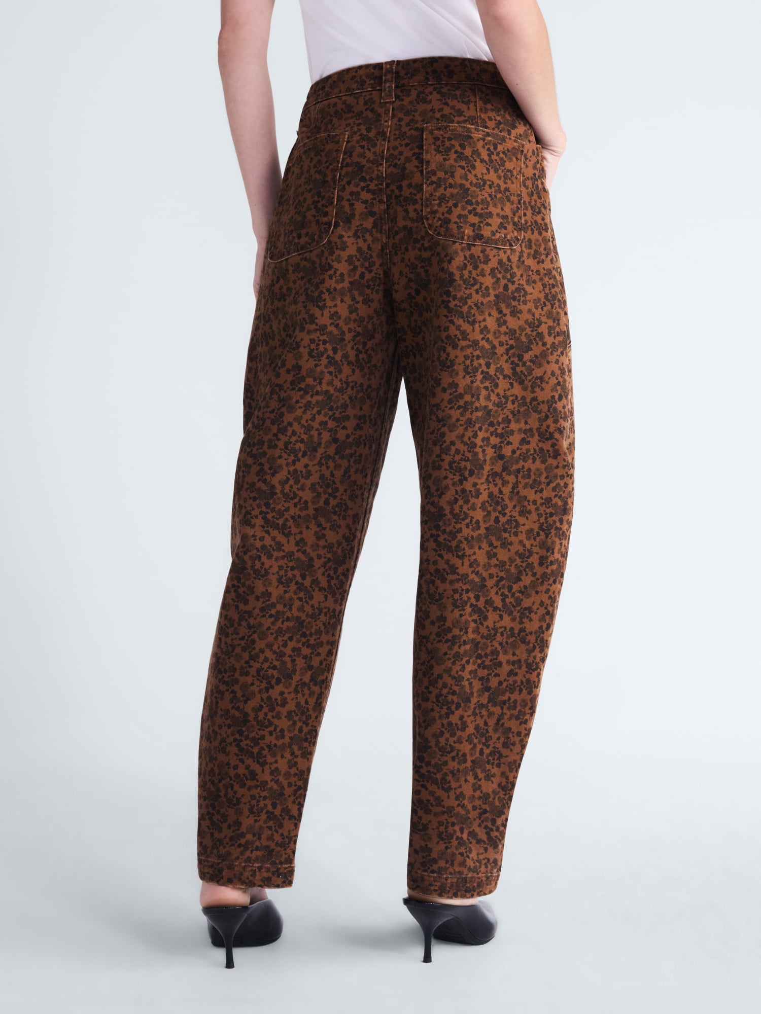 Scoop Women's and Women's Plus High Rise Tapered Leg Pants, 30'' Inseam, Sizes 0-28W
