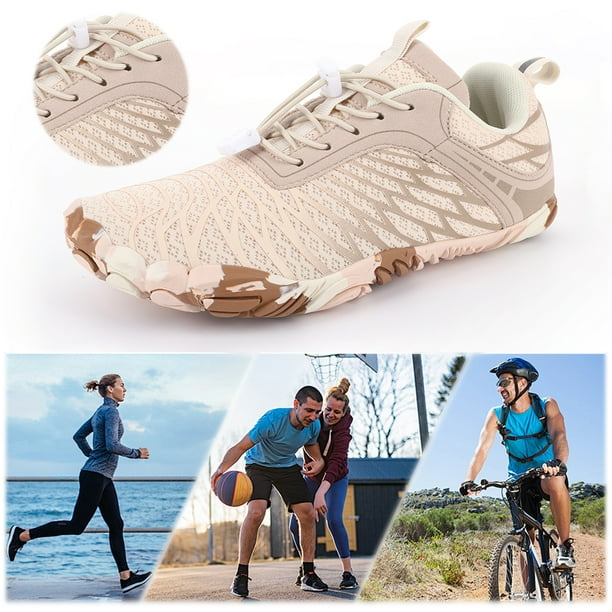Zapatos Playa Descalzos Unisex Sin Deslizamiento para Hombres Mujeres (37 Albaricoque)