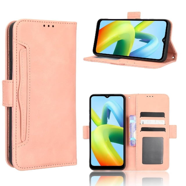 Funda Cartera Magnética para Xiaomi Redmi A1 Plus- Tarjetero Desmontable, Cuero PU, Soporte