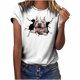 thumbnail image 1 of Tops de moda para mujer Camiseta con estampado 3D divertido Camisetas holgadas casuales Camiseta con estampado de blusa Pompotops  hfajkhk128436, 1 of 8