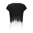 thumbnail image 4 of Women's Summer Tops Short Sleeve Spring Fashion Printed Button Detail Crew Neck Comfy Tunic Top Tees (L, Black), 4 of 8