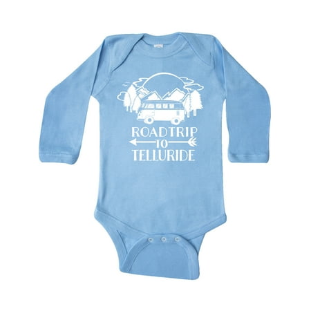 

Inktastic Road Trip To Telluride Gift Baby Boy or Baby Girl Long Sleeve Bodysuit
