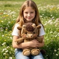thumbnail image 6 of Highland Cow Plush Toy, Soft Furry Stuffed Animal for Stress Relief & Emotional Companion, 6 of 9