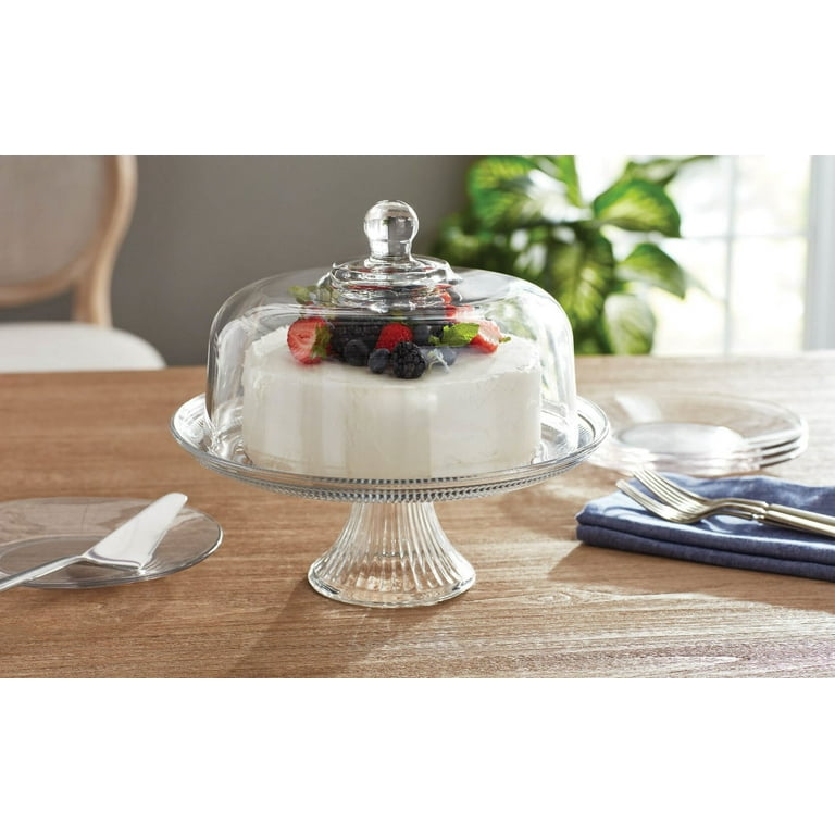 Crystal Cake Plate Dome In Cake Stands for sale