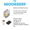 thumbnail image 6 of 10 Pcs MOOKEERF PL-259 UHF Male Plug Crimp Coax Connector Adapter for RG58 LMR195 KSR195 RG400 Cable, 6 of 7