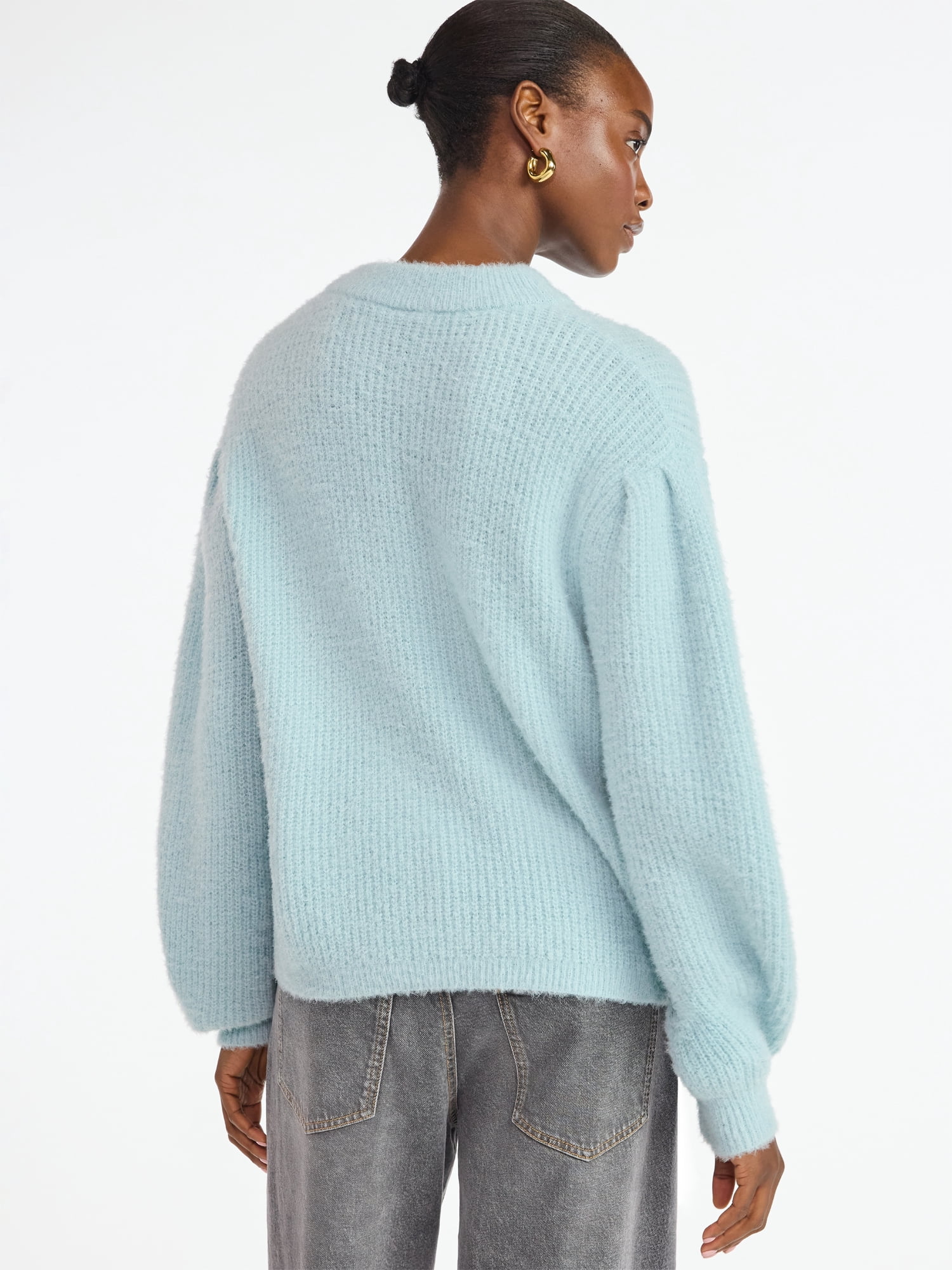 Scoop Women's and Women's Plus Oversized Sweater, Lightweight, Sizes XS-4X