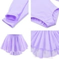 thumbnail image 6 of CAIVO Long Sleeve Ballet Skirted Leotards Dance Dresses Tutu Outfits For Ballerina Toddler Girls Stylish Child Daily Wear, 6 of 6