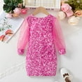 thumbnail image 6 of Gorgeous Pink Sequin Kids Dress Party and gathering outfit, 6 of 8