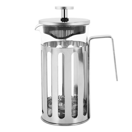 

French Presses Vertical Lines Coffee Pot Maker Kettle Tea Pot-350Ml