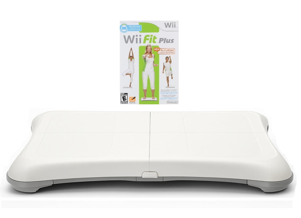 Restored NINTENDO Wii Fit Plus and Balance Board (White