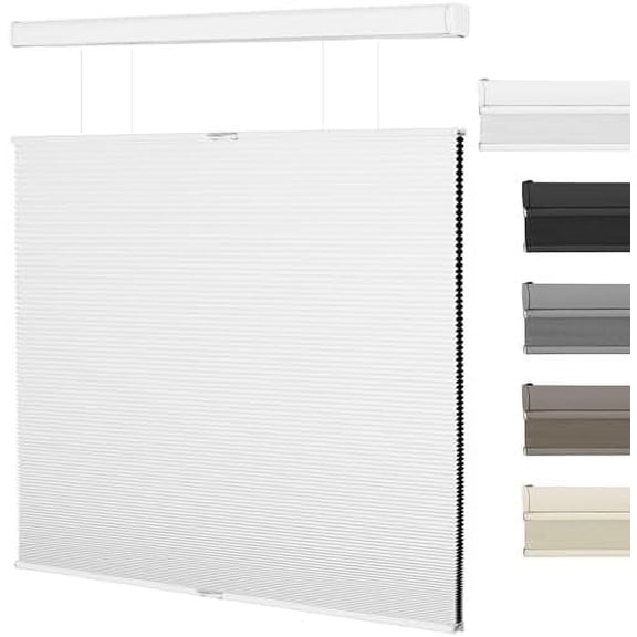Top Down Bottom Up Blackout Cellular Shades Cordless, Honeycomb Blinds for Windows, Thermal Insulated Window Shades for Home Office,Easy to Install,White. 31" W x 56" H$$Home Decor, Kitchen, & Other