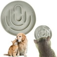 thumbnail image 2 of Slow Feeder Dog Bowl, 1/2 Cup Small Dog Puzzle Bowl with Maze Design, Anti-Gulp Silicone Feeder for Puppies & Cats to Slow Down Fast Eaters, Grey, 2 of 4