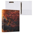 thumbnail image 3 of Bird Lake Flowers 3 Ring Binders 1.5 inch Hardcover File Folders with Interior Pockets A4 Size Organizer for School Office Hospital Set of 2, 3 of 8