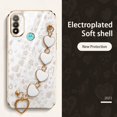 thumbnail image 3 of Love Bracelet Case Motorola Moto E20 Edge 20 Diosa Estilo De Lujo Galvanizado Cámara Protección Suave Funda, 3 of 3
