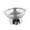silvery, variant on simhoa Alcohol Stoveup Hot Pot Portable Chinese Small Hotpot for Party Hotels Outdoor 23x13.4cm