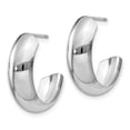 thumbnail image 2 of FB Jewels 14k White Gold Hoop Earrings, 2 of 4