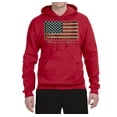 thumbnail image 2 of Wild Bobby, American Game Flag Baseball Bat, Sports, Unisex Graphic Hoodie Sweatshirt, Red, Large, 2 of 3