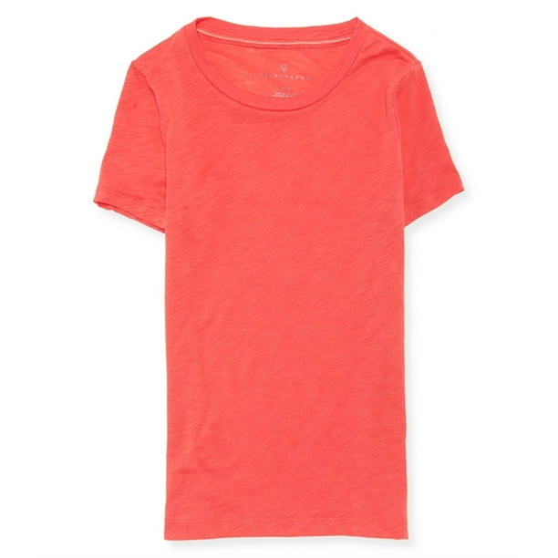 Camiseta básica Burnout SS Aeropostale para mujer color rojo grande